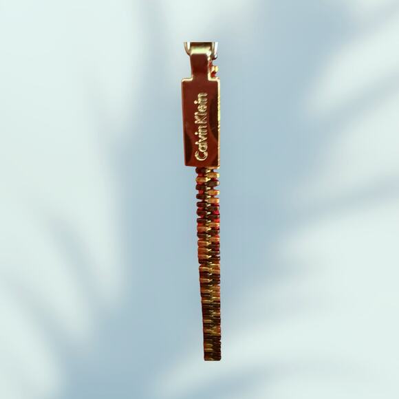 Calvin Klein Red Sleeveless Zipper Front & Back Drop Waist Dress. - Picture 15 of 15